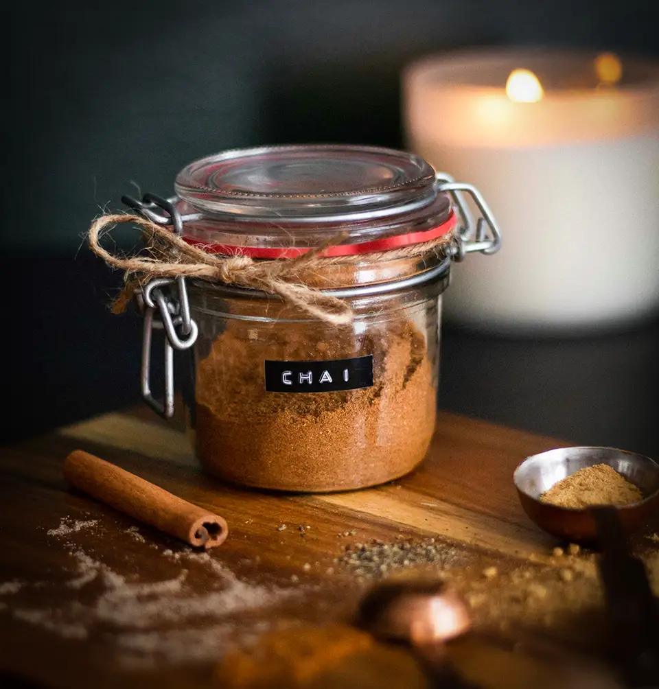 The spices of autumn, cinnamon, nutmeg and chai.
